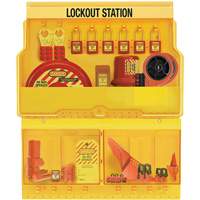 Premier Valve & Electrical Deluxe Lockout Station, Thermoplastic Padlocks, 32 Padlock Capacity, Padlocks Included SGZ650 | Stor-it Systems