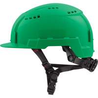 Front-Brim Helmet with Bolt™ Headlamp Mount, Ratchet, Green SHA051 | Stor-it Systems
