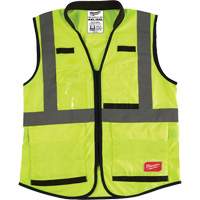Performance Safety Vest, High Visibility Lime-Yellow, 4X-Large/5X-Large Stor-it Systems