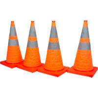 Collapsible Traffic Cone, 28" H, Orange SHA820 | Stor-it Systems