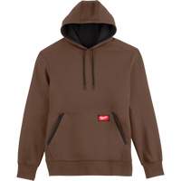 Midweight Pullover Hoodie, Men's, Small, Brown Stor-it Systems
