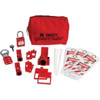 Electrical Lockout Tagout Kit with Nylon Safety Padlock in Pouch, Circuit Breaker Type SHB335 | Stor-it Systems