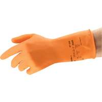 Gants r&eacute;sistants aux produits chimiques AlphaTec 87-320, Taille 9,5, 11,8" lo, Latex de caoutchouc, Doublure en Coton/Ouat&eacute;e, 17 mils Stor-it Systems