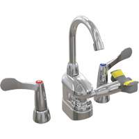 Swing-Activated Faucet/Eyewash with Wristblade Faucet Valves, Sink Mount Installation Stor-it Systems