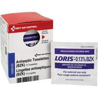 SmartCompliance<sup>®</sup> Refill Benzalkonium Chloride First Aid Treatment, Towelette, Antiseptic SHC029 | Stor-it Systems