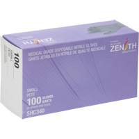 Medical Grade Disposable Gloves, Small, Nitrile, 6-mil, Powder-Free, Black, Class 2 Stor-it Systems