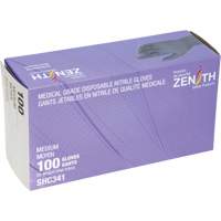 Medical Grade Disposable Gloves, Medium, Nitrile, 6-mil, Powder-Free, Black, Class 2 Stor-it Systems
