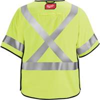 Breakaway Mesh Safety Vest, Black/High Visibility Lime-Yellow, Medium/Small, CSA Z96 Class 2 - Level FR SHC513 | Stor-it Systems