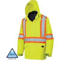 5633 The Rock 3-in-1 Parka, High Visibility Lime-Yellow, X-Small Stor-it Systems