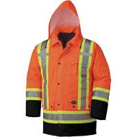 5020BB Waterproof 7-in-1 Safety Parka, High Visibility Orange, 2X-Large Stor-it Systems
