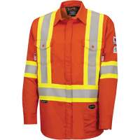 7743 Chemise de s&eacute;curit&eacute; ignifug&eacute;e FR-Tech, Petit, Orange haute visibilit&eacute; Stor-it Systems