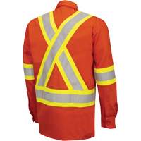 7743 Chemise de s&eacute;curit&eacute; ignifug&eacute;e FR-Tech, Petit, Orange haute visibilit&eacute; Stor-it Systems