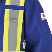 7706 FR-Tech&reg; Flame-Resistant Coverall with Leg Zippers, Size 36, Royal Blue, 9.7 cal/cm² Stor-it Systems