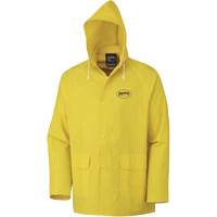 Rain Jacket, Polyester/PVC, Small, Yellow SHE390 | Stor-it Systems