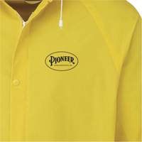 Rain Jacket, Polyester/PVC, Small, Yellow SHE390 | Stor-it Systems