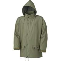 Stretch Rain Jacket, Polyurethane, X-Small, Green SHE402 | Stor-it Systems