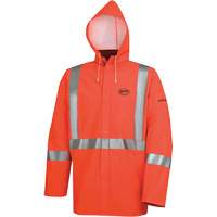 576J Veste de pluie ignifuge haute visibilit&eacute;, Petit, Orange haute visibilit&eacute; Stor-it Systems