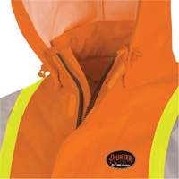 5880 FR/Arc-Rated Waterproof Rain Jacket, X-Small, High Visibility Orange, 10 cal/cm² Stor-it Systems
