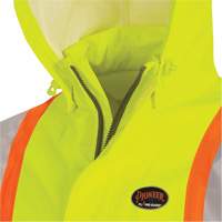 5881 FR/Arc-Rated Waterproof Rain Jacket, X-Small, High Visibility Yellow, 10 cal/cm² Stor-it Systems