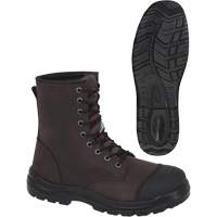 1028 Bottes de travail 8" marron, Cuir, Embout Acier, Taille 10 Stor-it Systems