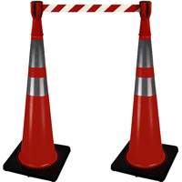 Traffic Cone Topper with 10' Barricade Tape SHE786 | Stor-it Systems