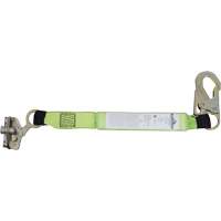 Shock Absorbing Lanyard, 2', E6, Snap Hook Center, Snap Hook Leg Ends, Polyester SHE899 | Stor-it Systems