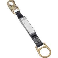 Shock Absorbing Lanyard, 1.5', E4, D-Ring Center, Snap Hook Leg Ends, Polyester SHE900 | Stor-it Systems