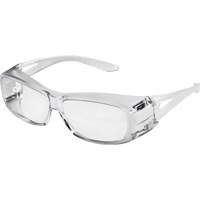 X350 OTG Safety Glasses, Clear Lens, Anti-Scratch Coating, ANSI Z87+/CSA Z94.3 SHE984 | Stor-it Systems