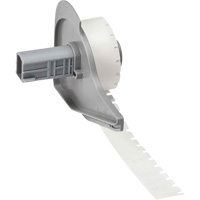 Harsh Environment Multi-Purpose Labels, Polyester, 0.35" L x 0.2" H, Black on Clear Stor-it Systems