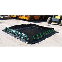 Berme Ultra-Containment Berm, Capacit&eacute; 179 gal. US, 4' la x 6' lo x 12" h, Paroi &agrave; piquets Stor-it Systems