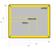 Petit tampon Ultra-Filter, Capacit&eacute; 0,8 gal. US, 2,5' la x 2' lo x 3" h, Paroi en mousse Stor-it Systems