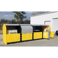 P16 Plus Ultra-Hard Top Spill Pallets sans drain, 250" lo x 79" la x 62" h, Capacit&eacute; de charge 9000 lb Stor-it Systems