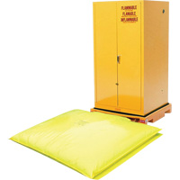 Single Drum Ultra-Safety Cabinet Bladder System, 37,8" lo x 37,8" la x 6,3" h, Capacit&eacute; de charge 1500 lb Stor-it Systems