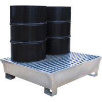 2-Drum Steel Ultra-Spill Pallet&reg;, 68 US gal. Spill Capacity, 47.2" x 31.4" x 17.4" Stor-it Systems