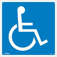 Handicap CSA Safety Sign, 12" x 12", Aluminum, Pictogram SHG608 | Stor-it Systems