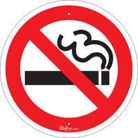 No Smoking CSA Safety Sign, 12" x 12", Aluminum, Pictogram SHG610 | Stor-it Systems