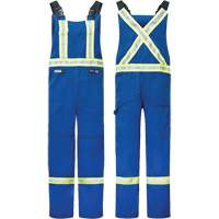 Westex&reg; DH Antistatic 6.5 oz. Flame Resistant Bib Pants, Small, Royal Blue Stor-it Systems