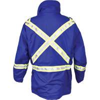 Avenger Flame Resistant Insulated Parka, Small, Royal Blue SHG776 | Stor-it Systems