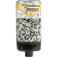 Distributeur de bouchons d'oreilles EcoStation avec des bouchons d'oreilles Zebras Stor-it Systems
