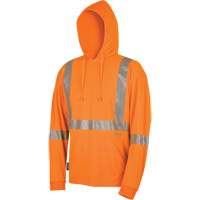 6964 Bird's-Eye Safety Hoodie, Small, High Visibility Orange Stor-it Systems