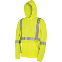 6965 Bird's-Eye Safety Hoodie, Small, High Visibility Lime-Yellow Stor-it Systems