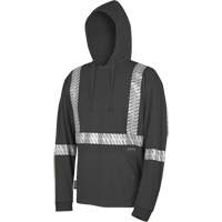 6966 Bird's-Eye Safety Hoodie, Small, Black Stor-it Systems