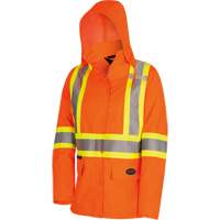 5626W The Rock Women's 300D  Quilted Safety Parka, Polyester/Polyurethane, High Visibility Orange, X-Small Stor-it Systems