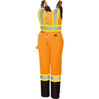 5040BBW Combinaison de s&eacute;curit&eacute; imperm&eacute;able haute visibilit&eacute; pour femmes, Polyester, T-petit, Noir/Orange haute visibilit&eacute; Stor-it Systems