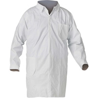 Liquid & Particle Protection Lab Coat, Medium, White SHI436 | Stor-it Systems