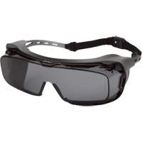 Cappture Plus Safety Goggles, Grey Lens, Anti-Fog, Closed Vent Stor-it Systems
