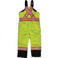 Ripstop Insulated Safety Bib Overall, Polyester, X-Small, High Visibility Lime-Yellow SHI860 | Stor-it Systems