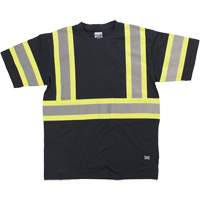 Chemise de s&eacute;curit&eacute; &agrave; manches courtes, Coton, T-petit, Noir Stor-it Systems