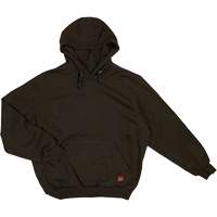 Water Repellent Fleece Pullover Hoodie, Men's, Small, Black Stor-it Systems