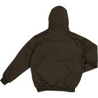 Water Repellent Fleece Pullover Hoodie, Men's, Small, Black Stor-it Systems